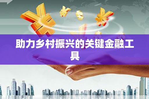 肇源助力乡村振兴的关键金融工具