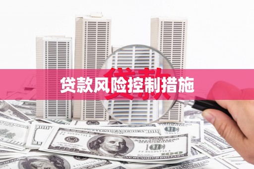 肇源贷款风险控制措施